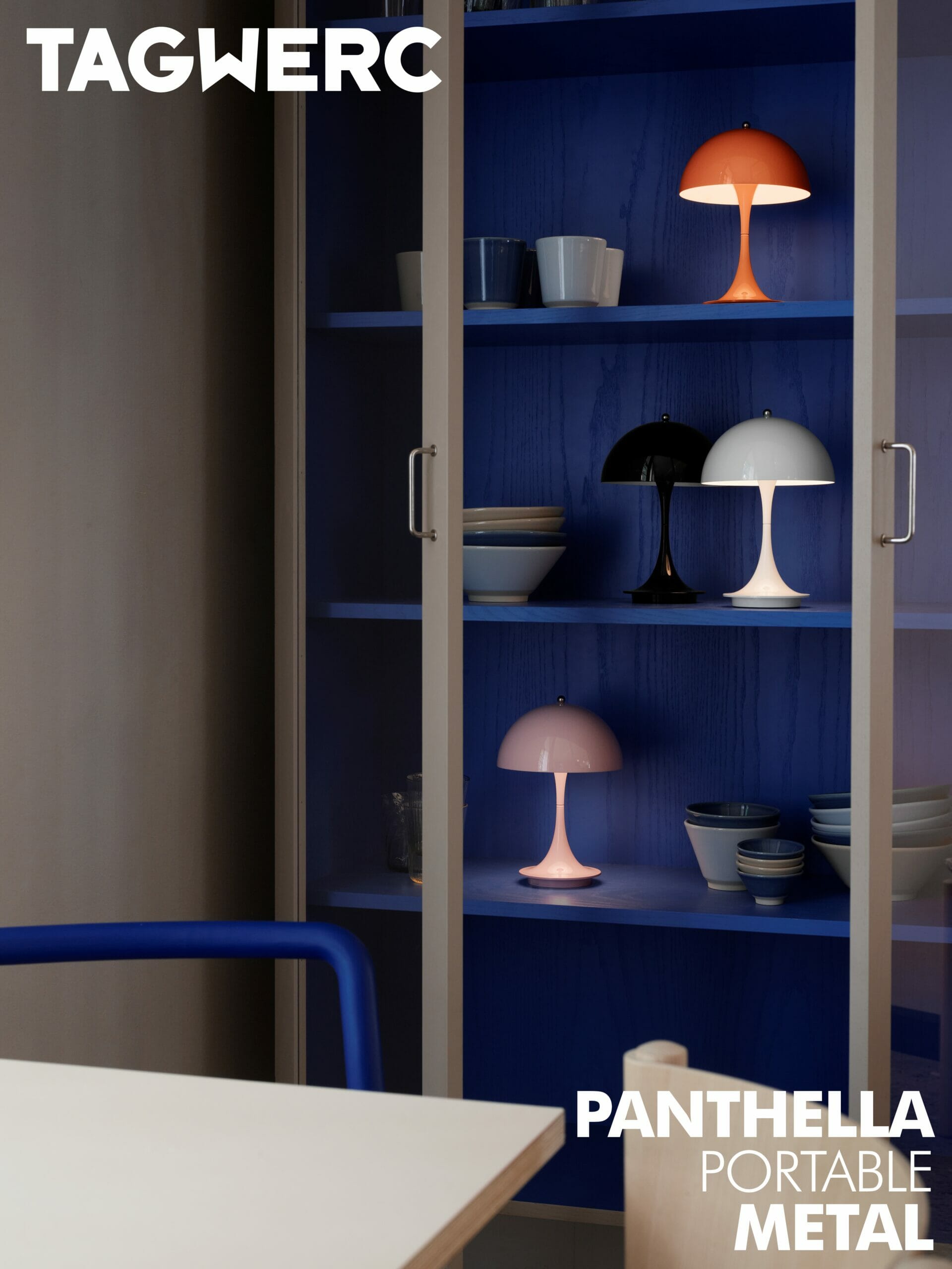 Panthella Portable Metal Table Lamp Louis Poulsen - Verner Panton